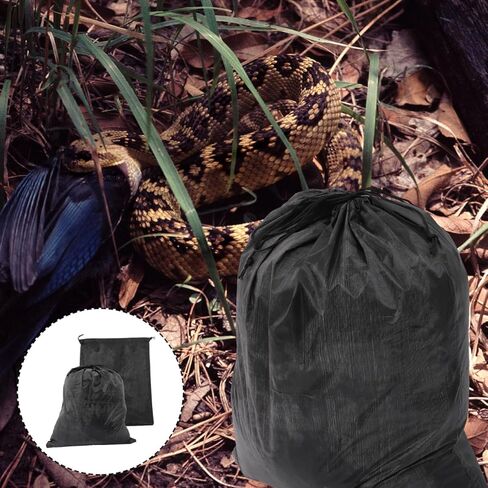 2Pcs Reptile Carrier Bag Portable Pet Travel Pouch for Snakes and Small Animals Bite Avoidance Design Durable Comfortable for Outdoor Use in Saudi Arabia