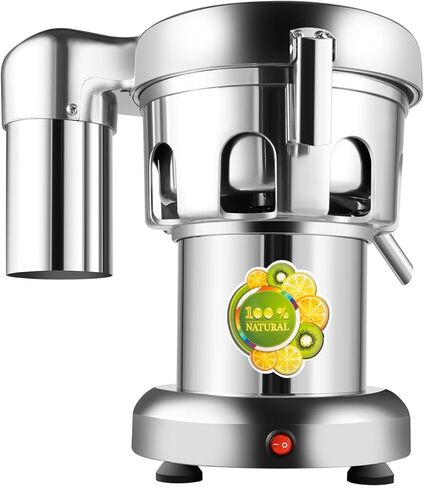Commercial Juice Extractor Machine 110V 370W 2800RPM Electric Stainless Steel Juice Machine, Heavy Duty Fruit and Vegetable Juicer Automatic Centrifugal Juicer Machine, 80-100kg/hr in Kuwait