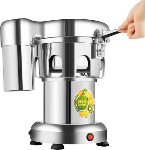 Commercial Juice Extractor Machine 110V 370W 2800RPM Electric Stainless Steel Juice Machine, Heavy Duty Fruit and Vegetable Juicer Automatic Centrifugal Juicer Machine, 80-100kg/hr in Kuwait