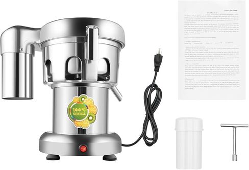 Commercial Juice Extractor Machine 110V 370W 2800RPM Electric Stainless Steel Juice Machine, Heavy Duty Fruit and Vegetable Juicer Automatic Centrifugal Juicer Machine, 80-100kg/hr in Kuwait