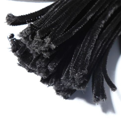 500 Pieces Black Pipe Cleaners Craft Bulk Art Chenille Stems for DIY Project Decorations in Saudi Arabia