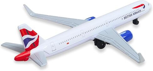 Daron British Airways A321 Union Jack Livery Single Planes Die-Cast Metal Collectible Airplane Toy with Plastic Parts for Ages 3+ in Kuwait