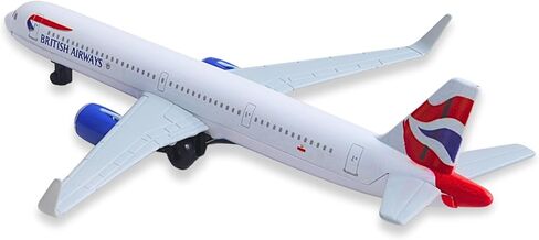 Daron British Airways A321 Union Jack Livery Single Planes Die-Cast Metal Collectible Airplane Toy with Plastic Parts for Ages 3+ in Kuwait