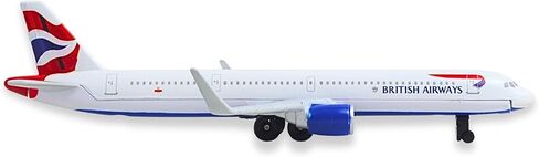 Daron British Airways A321 Union Jack Livery Single Planes Die-Cast Metal Collectible Airplane Toy with Plastic Parts for Ages 3+ in Kuwait