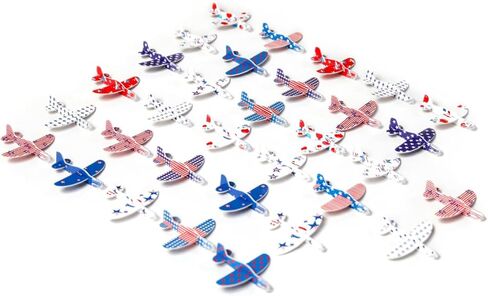 32 Pack Glider Planes for Kids,Foam Glider Plane Toy,Foam Gliders Planes Toys,16 Designs,for Boys and Girls Birthday Party Favors,Classroom Prizes,party favors kids in Saudi Arabia