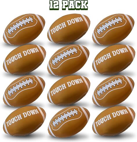 ArtCreativity 12 قطعة كرة قدم قابلة للنفخ لديكورات حفلات كرة القدم - كرات قدم قابلة للنفخ مع تصميم باللمس - بطول 30.48 سم - هدايا وديكور لحفلات أعياد الميلاد in Kuwait