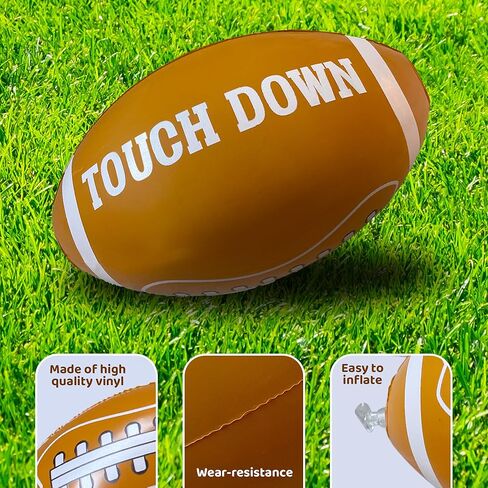 ArtCreativity 12 قطعة كرة قدم قابلة للنفخ لديكورات حفلات كرة القدم - كرات قدم قابلة للنفخ مع تصميم باللمس - بطول 30.48 سم - هدايا وديكور لحفلات أعياد الميلاد in Kuwait