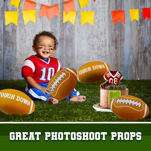 ArtCreativity 12 قطعة كرة قدم قابلة للنفخ لديكورات حفلات كرة القدم - كرات قدم قابلة للنفخ مع تصميم باللمس - بطول 30.48 سم - هدايا وديكور لحفلات أعياد الميلاد in Kuwait