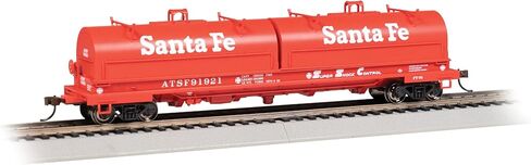 Bachmann Trains - 55' Steel CAR with Coil Load and Rounded Hood - Santa FE #91921 (Super Shock Control) - Ho Scale in Saudi Arabia