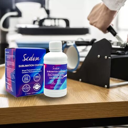 250ML Universal Sublimation Coating, Scdom Pretreatment Liquid Coating Fluid for Phones Case, Mug, Glass, Ceramic, Wood, Crystal, Metal, Acrylic, PVC, Stone, Leather, All Hard Surfaces Sublimation in Saudi Arabia