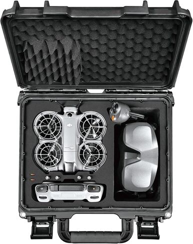حقيبة حمل صلبة مقاومة للماء من Lekufee لطائرة DJI Neo 2 Drone، Fly More Combo، DJI RC 2، RC N3، Goggles N3/3، RC Motion 3، والملحقات (الجراب فقط) in Saudi Arabia