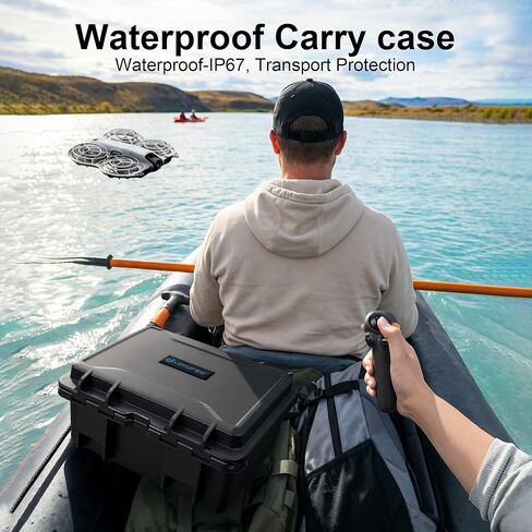 حقيبة حمل صلبة مقاومة للماء من Lekufee لطائرة DJI Neo 2 Drone، Fly More Combo، DJI RC 2، RC N3، Goggles N3/3، RC Motion 3، والملحقات (الجراب فقط) in Saudi Arabia