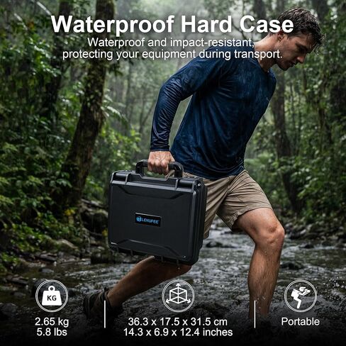 حقيبة حمل صلبة مقاومة للماء من Lekufee لطائرة DJI Neo 2 Drone، Fly More Combo، DJI RC 2، RC N3، Goggles N3/3، RC Motion 3، والملحقات (الجراب فقط) in Saudi Arabia