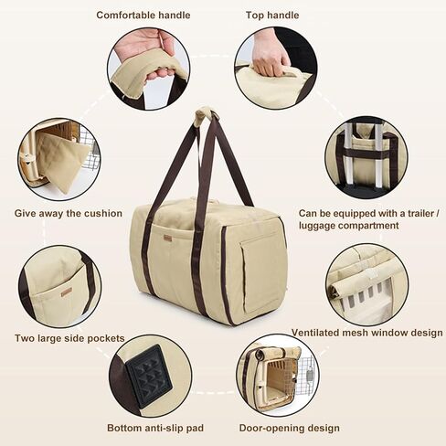 Dog Purse Carrier Breathable Mesh & Comfortable Strap Lightweight Cat Carrier Versatile Small Pet Bag for Small Dogs Cats and Puppies in Saudi Arabia