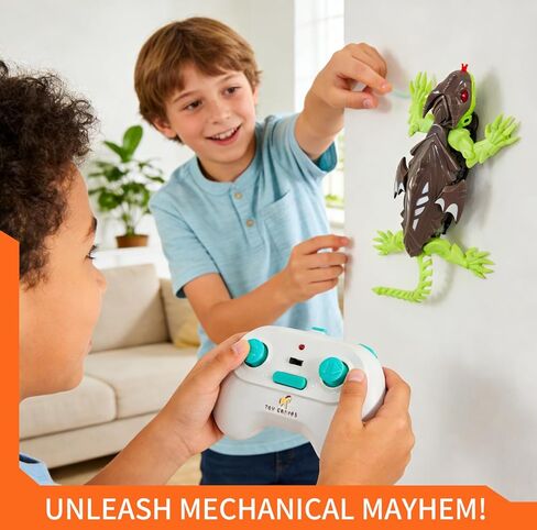 RC Lizard Wall Climbing Toy – Remote Control Robotic Gecko Kids Toys with LED Lights, Wall-Crawling Action, Battery Operated, for Boys and Girls Ages 6 and up in Saudi Arabia