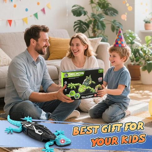 KETIEE RC Wall Crawler Gecko: Wall Climbing Gecko Toy for Kids, Remote Control Climbing Lizard with Led Glowing Eyes, Rechargeable Floor Ceiling Crawling Robot Toy Gifts for Boys Girls 3+ Years Old in Saudi Arabia