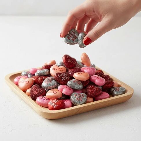 60 قطعة من حليات القلب اللامعة ذات الظهر المسطح، قلوب من الراتنج مقاس 2.54 سم مع لمسة نهائية لامعة مبهرة للحرف اليدوية اليدوية في عيد الحب، وصناعة المجوهرات والزخارف اللامعة in Kuwait