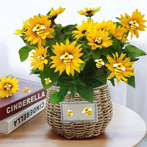 50 Pcs Tiny Resin Bees, 3 Sizes Resin Honey Bees for Crafts 3D Plastic Bee Animals Ornaments Flatback Bumble Bee Decor Embellishments for Crafts Scrapbooking Wreath Bee-Themed Birthday Party Supplies in Saudi Arabia