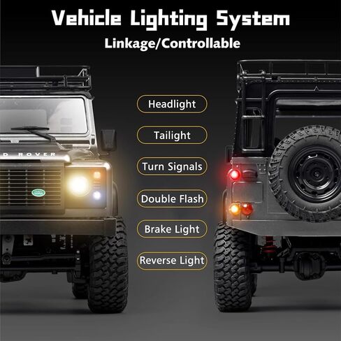MN-99S RC Car, 1:12 Scale RC Rock Crawler, 4WD Off-Road RC Truck RTR, 2.4G Remote RC Land Rover Vehicle Models for Adults Hobby Gifts (Gray) in Saudi Arabia