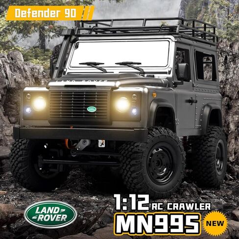 MN-99S RC Car, 1:12 Scale RC Rock Crawler, 4WD Off-Road RC Truck RTR, 2.4G Remote RC Land Rover Vehicle Models for Adults Hobby Gifts (Gray) in Saudi Arabia