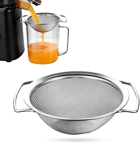 Juicer Strainer for Nama J2,juice strainer after juicing,Fine Mesh Filter Screen Compatible with Nama J2 Cold Press Juicer, Bilateral handles-304 Stainless Steel Easy Clean(for most containers) in Saudi Arabia