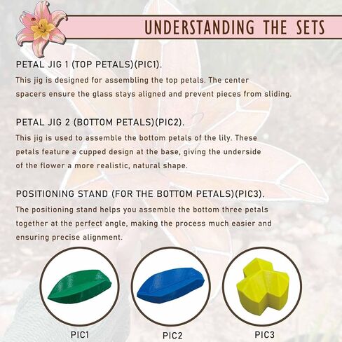 رقصة زجاجية ملونة للزنبق ثلاثي الأبعاد، قالب رقصة زجاجية ملونة مع أداة إحباط يدوية لزجة in Kuwait