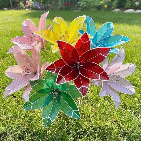 رقصة زجاجية ملونة للزنبق ثلاثي الأبعاد، قالب رقصة زجاجية ملونة مع أداة إحباط يدوية لزجة in Kuwait