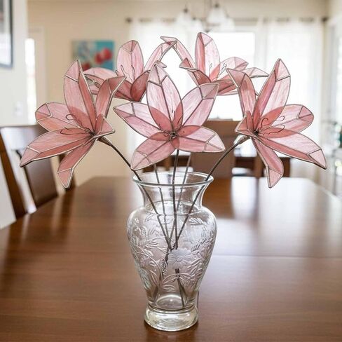 رقصة زجاجية ملونة للزنبق ثلاثي الأبعاد، قالب رقصة زجاجية ملونة مع أداة إحباط يدوية لزجة in Kuwait