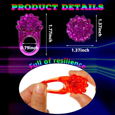 Charniol 200 Pack Light up Rings Novelty Glow In The Dark Rings In 6 Colors Flashing Led Ring Colorful Shining Soft Jelly Rubber for Adult Party Favors Concert Show Supplies in Saudi Arabia