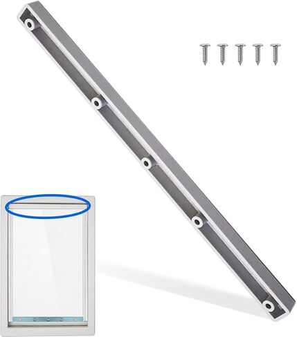 1pcs Plastic Replacement Bracket Compatible with Extra-Large Ideal Pet Products Designer Series Plastic Pet Door 10.5" x 15" Flap, Easy Installation with Screws in Kuwait
