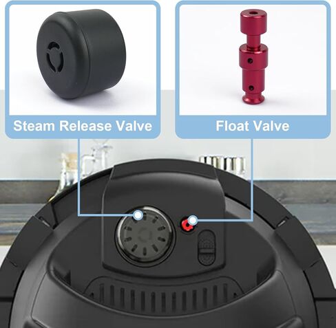 10 قطع غيار لـ Instantpot لـ IP Pro/Pro Plus 6 QT، Duo Evo Plus 6 QT، تتضمن حلقة إغلاق صمام تحرير البخار، صمام عائم، درع مضاد للكتلة، دعامة كفن مضادة للحجب in Kuwait
