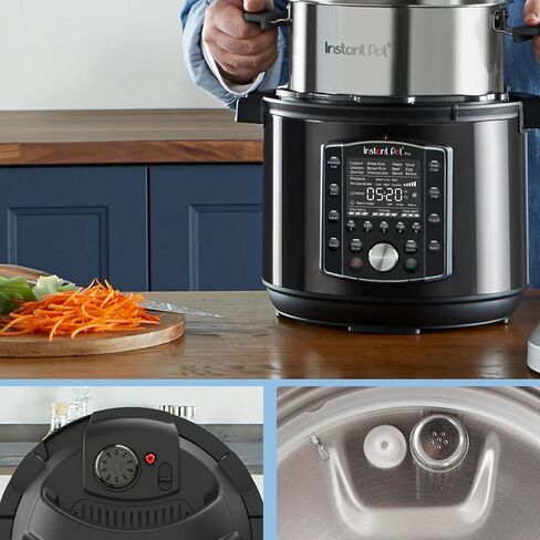 10 قطع غيار لـ Instantpot لـ IP Pro/Pro Plus 6 QT، Duo Evo Plus 6 QT، تتضمن حلقة إغلاق صمام تحرير البخار، صمام عائم، درع مضاد للكتلة، دعامة كفن مضادة للحجب in Kuwait