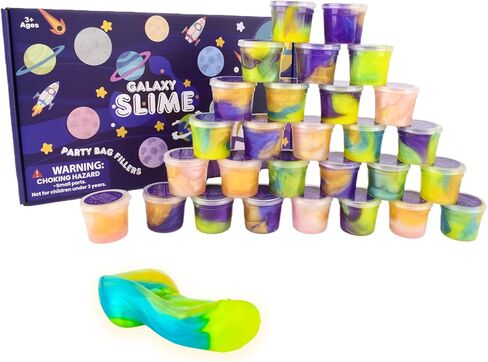 Valentine's Day Gifts for Kids-28 Cups of Slime Kit, Classical Valentine Gifts, Kids Valentines Gifts for School, Slime Party Favors Valentine Gifts for Kids, Classroom Exchange Prizes in Saudi Arabia
