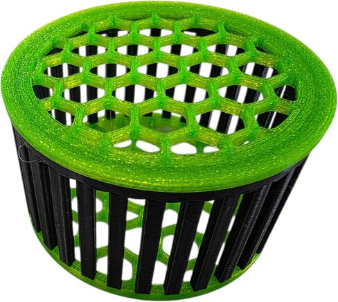 2" Mushroom Coral Basket for Reef Tanks – Shroom Protector Box for Coral Frags & Mushroom Corals (Glow Green & Black) in Saudi Arabia