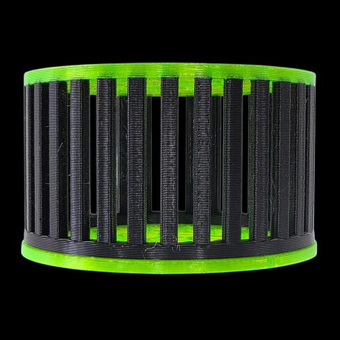 2" Mushroom Coral Basket for Reef Tanks – Shroom Protector Box for Coral Frags & Mushroom Corals (Glow Green & Black) in Saudi Arabia