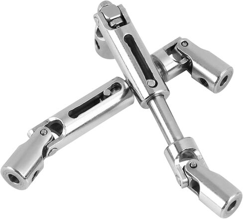 عمود محرك RC، 2 قطعة أعمدة محرك معدنية، مجموعة عمود نقل سيارة RC الصلبة، ملحقات ترقيات متوافقة مع شاحنة عسكرية RC بمقياس 1/16 WPL، 2.36 × 0.31 بوصة، فضي in Kuwait