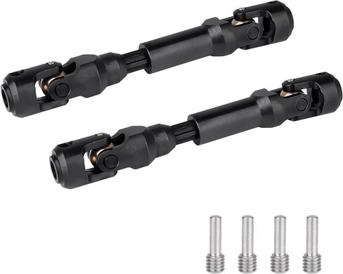 2pcs Hobbyfire 1/10 RC Crawler Drive Shafts Steel Universal Joint Driveshaft Heavy Duty for Axial SCX10 II III TRX4 Redcat Gen8 Gen7 Element Upgrades Parts(129-198mm) in Saudi Arabia