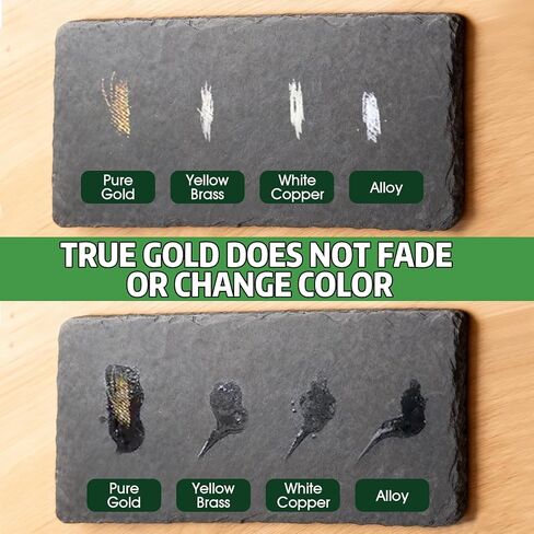 طقم اختبار الذهب، طقم اختبار الذهب 10k 14k 18k 22k 24K جهاز اختبار المعادن الثمينة من الفضة والبلاتين مع حلول 10 جرام، حجر اختبار، كشف الذهب الحقيقي والمعادن الثمينة in Kuwait