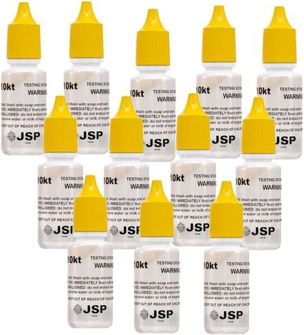 Waytest 10K Gold Testing Solution Purity Determiner Jewelry Scrap Precious Metal 12 Bottles in Saudi Arabia