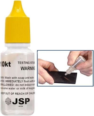 Waytest 10K Gold Testing Solution Purity Determiner Jewelry Scrap Precious Metal 12 Bottles in Saudi Arabia