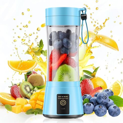 Portable Blender Personal Size Blender - Shakes and Smoothies, Cordless & USB Rechargeable, Lightweight with BPA-Free Cup Suit in Picnic/Sports/Office in Kuwait