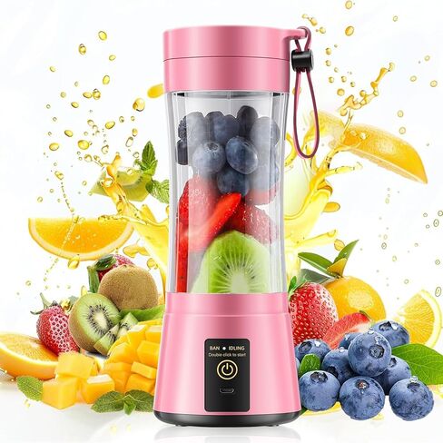 Portable Blender Personal Size Blender - Shakes and Smoothies, Cordless & USB Rechargeable, Lightweight with BPA-Free Cup Suit in Picnic/Sports/Office in Kuwait