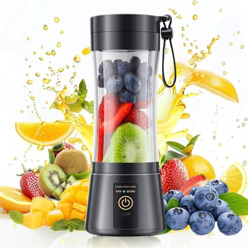 Portable Blender Personal Size Blender - Shakes and Smoothies, Cordless & USB Rechargeable, Lightweight with BPA-Free Cup Suit in Picnic/Sports/Office in Kuwait