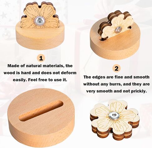 Thread Cutter,Thread Cutter Tool Peach Blossom,Quilting Tools,Sewing Tools With Anti-Slip Stand,Tabletop Wooden Rotary Flower Shape Blade Tool For Sewing Seam Craft Projects in Saudi Arabia