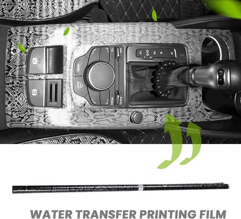 0.4x2M Water Transfer Printing Film Hydrographics Hydro Dipping Decor Kit Snakeskin, Black in Saudi Arabia