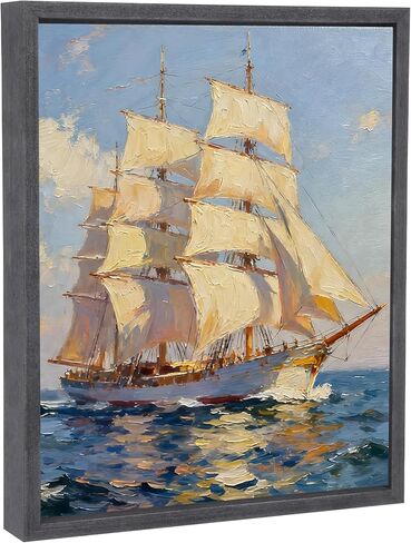 إطار عائم من القماش الخشبي الصلب لعمق 0.6-0.9 بوصة مقاس 14 × 18 فن، إطارات عائمة من القماش، إطار عائم للرسم الزيتي (14 × 18، أسود) in Kuwait