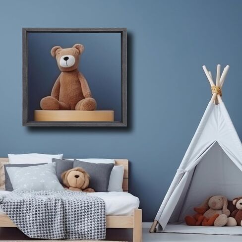 إطار عائم من القماش الخشبي الصلب لعمق 0.6-0.9 بوصة مقاس 14 × 18 فن، إطارات عائمة من القماش، إطار عائم للرسم الزيتي (14 × 18، أسود) in Kuwait