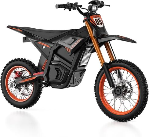 Electric Dirt Bike Motorcycle, 2500W Brushless Motor, 48V 20.8Ah Battery, 35 MPH Max Speed, 34 Miles Range, 3 Riding Modes, 265 lbs Load Capacity,Front Wheel 14 inch Rear Wheel 12 inch in Saudi Arabia