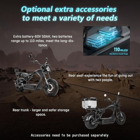 eahora دراجة نارية كهربائية 4000w/3000w eahora m1p سلسلة، 50mph/45mph دراجة نارية كهربائية للبالغين، بطارية 40ah/30ah، ما يصل إلى 40-55miles مع تعليق مزدوج وفرامل hydyaulic كاملة in Kuwait