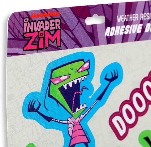 ملصقات الفينيل اللاصقة Invader Zim - مجموعة ممتعة مكونة من 6 ملصقات تضم Zim وGir والمزيد in Kuwait